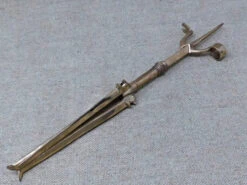 Folding Pricket Brass Candlestick 13th/15thC 8 Folding Pricket Brass Candlestick 13th/15thC -Tod Cutler Shop 13th 15thC Folding pricket candlestick 1