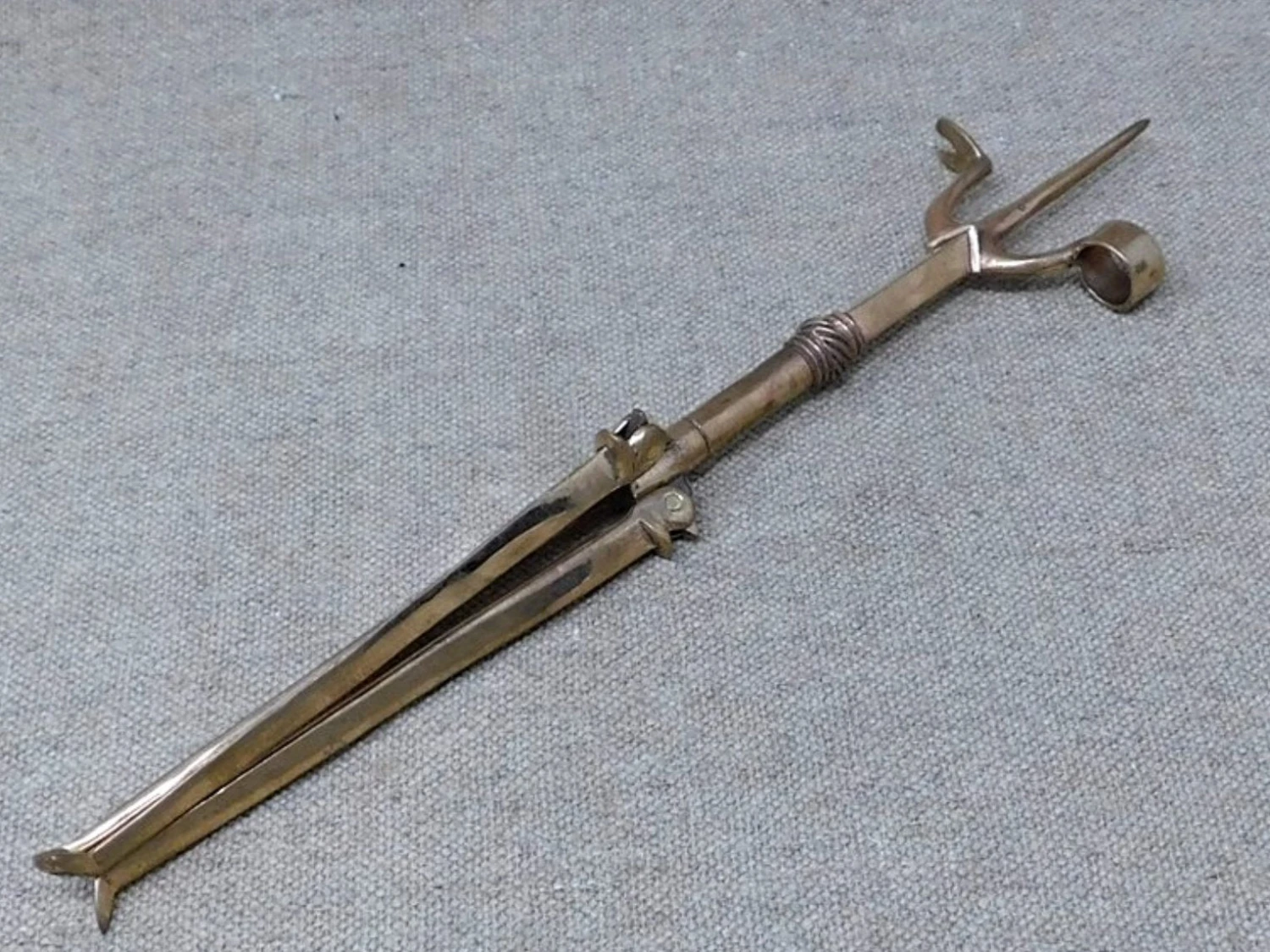 Folding Pricket Brass Candlestick 13th/15thC 4 Folding Pricket Brass Candlestick 13th/15thC - Image 3