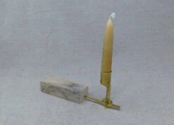 Folding Brass Candlestick: 13th To 16th Century -Tod Cutler Shop 13th 16thC Folding candlestick 3 1