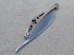 Medieval Brass Folding Knife 14thC - 15thC TCP64 19 Medieval Brass Folding Knife 14thC - 15thC TCP64 -Tod Cutler Shop 14th 15thC Bronze folding knife 4