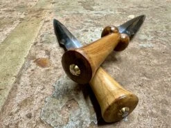 15thC Working/Fighting Bollock Dagger -Tod Cutler Shop 15thCWorking FightingBollockDagger closeupof2xpeens