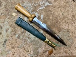 15thC Working/Fighting Bollock Dagger -Tod Cutler Shop 15thCWorking FightingBollockDagger green