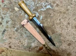 15thC Working/Fighting Bollock Dagger -Tod Cutler Shop 15thCWorking FightingBollockDagger natural