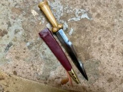 15thC Working/Fighting Bollock Dagger -Tod Cutler Shop 15thCWorking FightingBollockDagger red