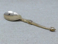 Medieval Bronze Folding Spoon 15thC -Tod Cutler Shop 15thC Folding spoon 3