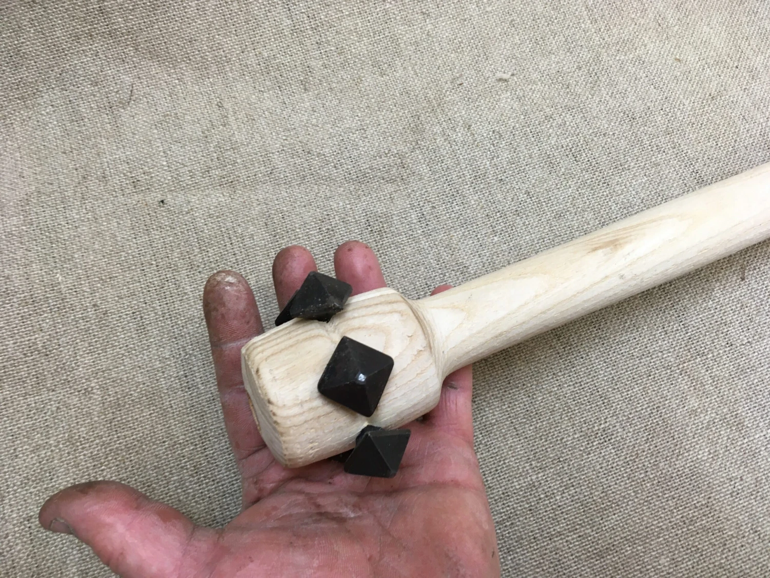 Large 6 Studded Lead Weighted Maul 6 Large 6 Studded Lead Weighted Maul - Image 4