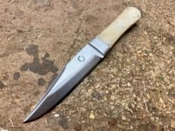 Bowie Knife With Coffin Shaped Bone Handle 25 Bowie Knife With Coffin Shaped Bone Handle -Tod Cutler Shop BonehandledBowie 6