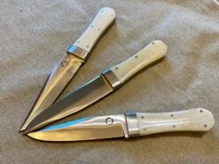 Bowie Knife With Coffin Shaped Bone Handle 18 Bowie Knife With Coffin Shaped Bone Handle -Tod Cutler Shop Bowie2 2