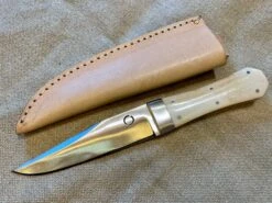 Bowie Knife With Coffin Shaped Bone Handle 24 Bowie Knife With Coffin Shaped Bone Handle -Tod Cutler Shop Bowie2 3