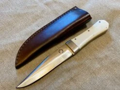 Bowie Knife With Coffin Shaped Bone Handle 23 Bowie Knife With Coffin Shaped Bone Handle -Tod Cutler Shop Bowie2 5