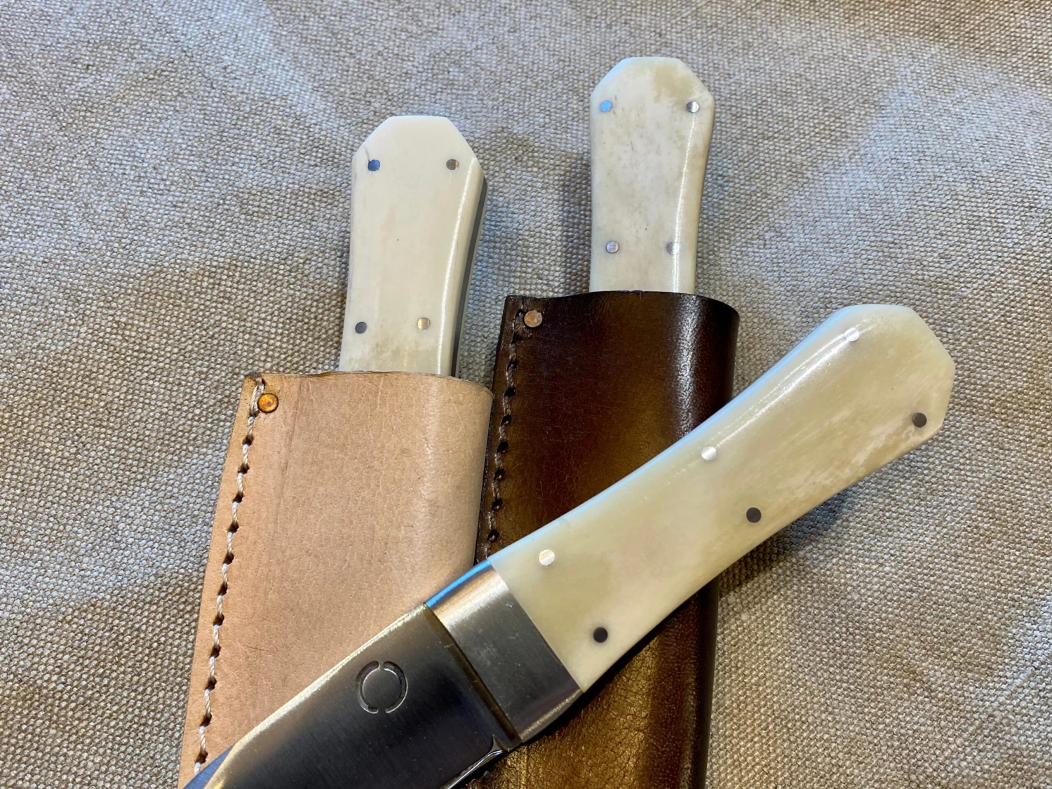 Bowie Knife With Coffin Shaped Bone Handle 8 Bowie Knife With Coffin Shaped Bone Handle - Image 6