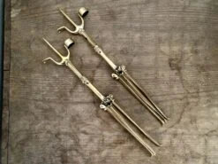 Folding Pricket Brass Candlestick 13th/15thC 9 Folding Pricket Brass Candlestick 13th/15thC -Tod Cutler Shop Brassfoldingcandlestickpair 4