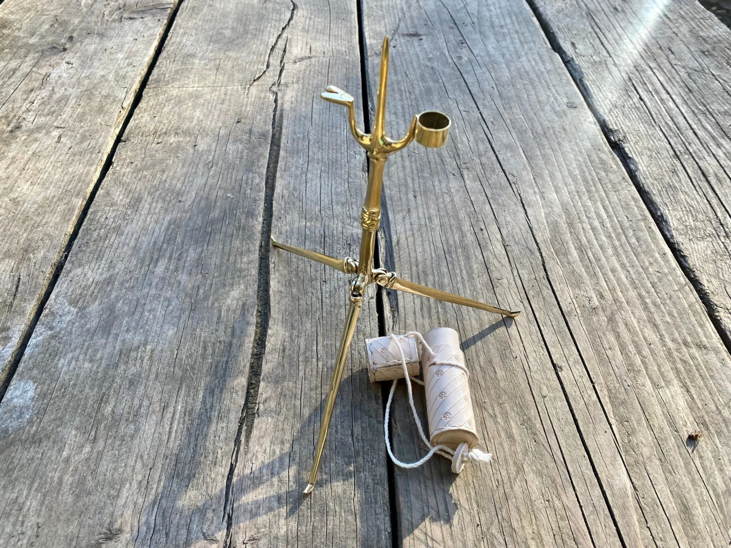 Needlecase And Folding Pricket Brass Candlestick BUNDLE 4 Needlecase And Folding Pricket Brass Candlestick BUNDLE - Image 2