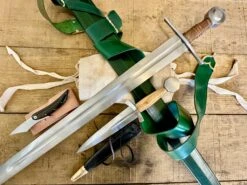 13thC Single Handed Sword Bundle With FREE Sword Bag -Tod Cutler Shop CastillonBundle closeupofhero
