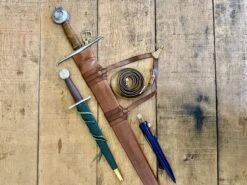 15thC Castillon Single Handed Sword Bundle With FREE Sword Bag 15 15thC Castillon Single Handed Sword Bundle With FREE Sword Bag -Tod Cutler Shop CastillonBundle inscabbardscloseup