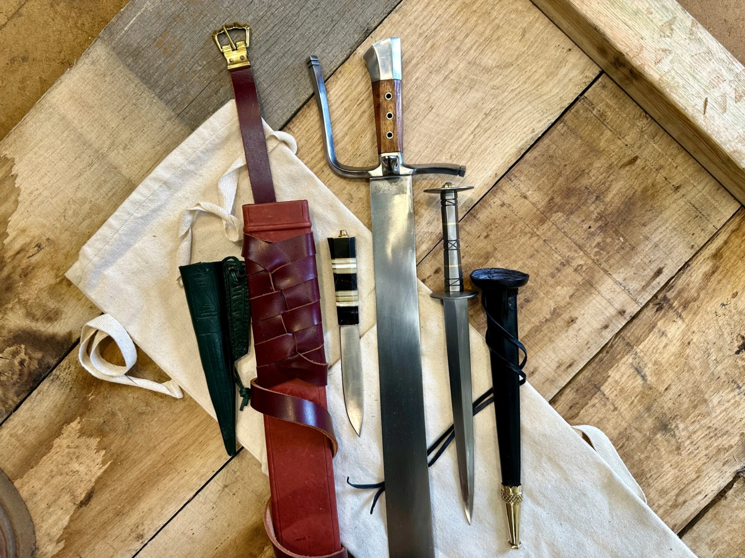 15th-16thC Grosses Messer Medieval Sword Bundle With FREE Sword Bag 7 15th-16thC Grosses Messer Medieval Sword Bundle With FREE Sword Bag - Image 5