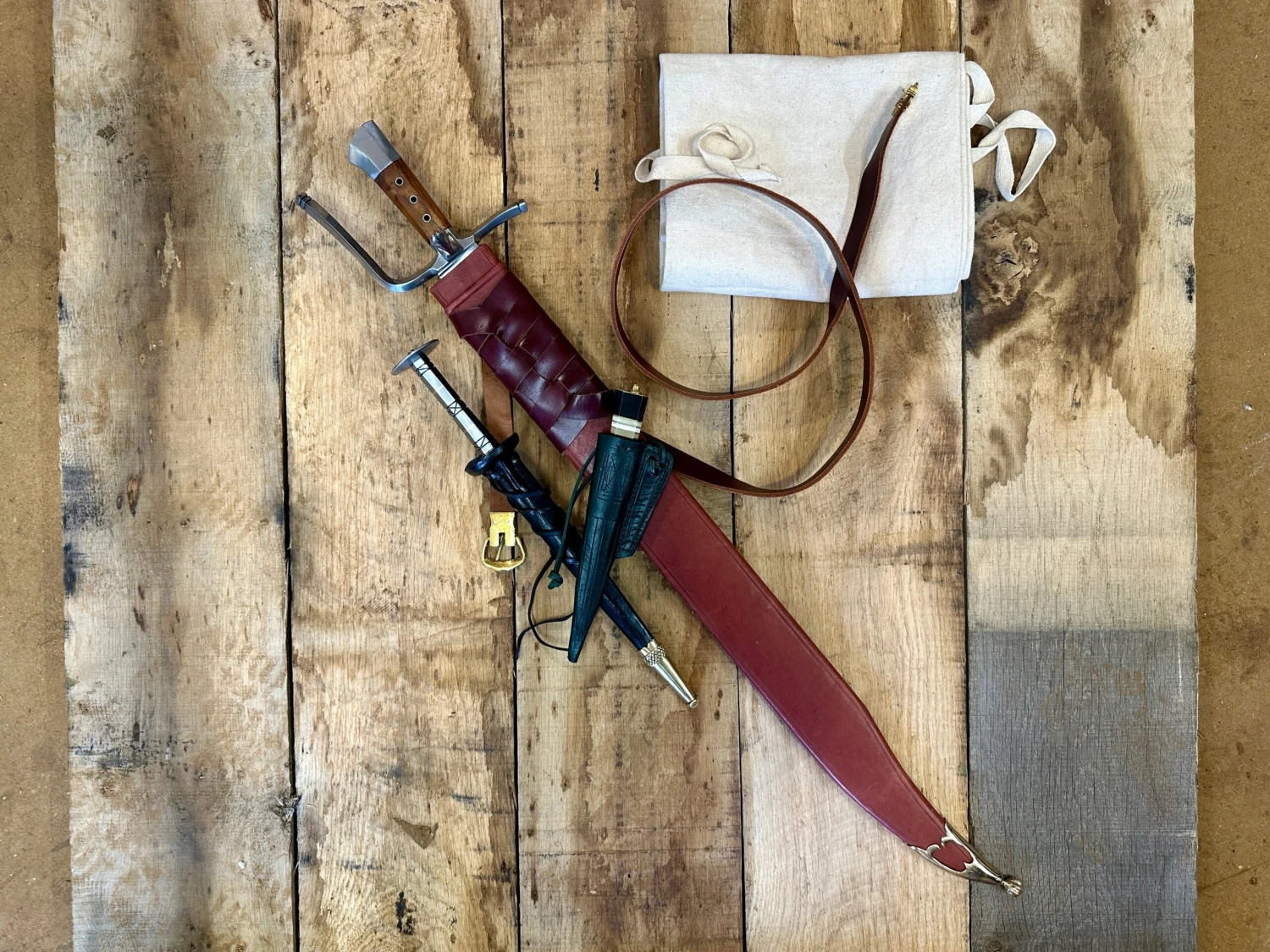 15th-16thC Grosses Messer Medieval Sword Bundle With FREE Sword Bag 8 15th-16thC Grosses Messer Medieval Sword Bundle With FREE Sword Bag - Image 6