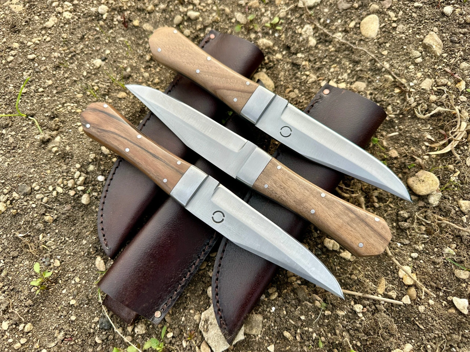 Bowie Knife With Coffin Shaped Walnut Handle 6 Bowie Knife With Coffin Shaped Walnut Handle - Image 4