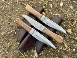 Bowie Knife With Coffin Shaped Walnut Handle