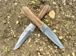 Bowie Knife With Coffin Shaped Walnut Handle 12 Bowie Knife With Coffin Shaped Walnut Handle -Tod Cutler Shop IMG 6108