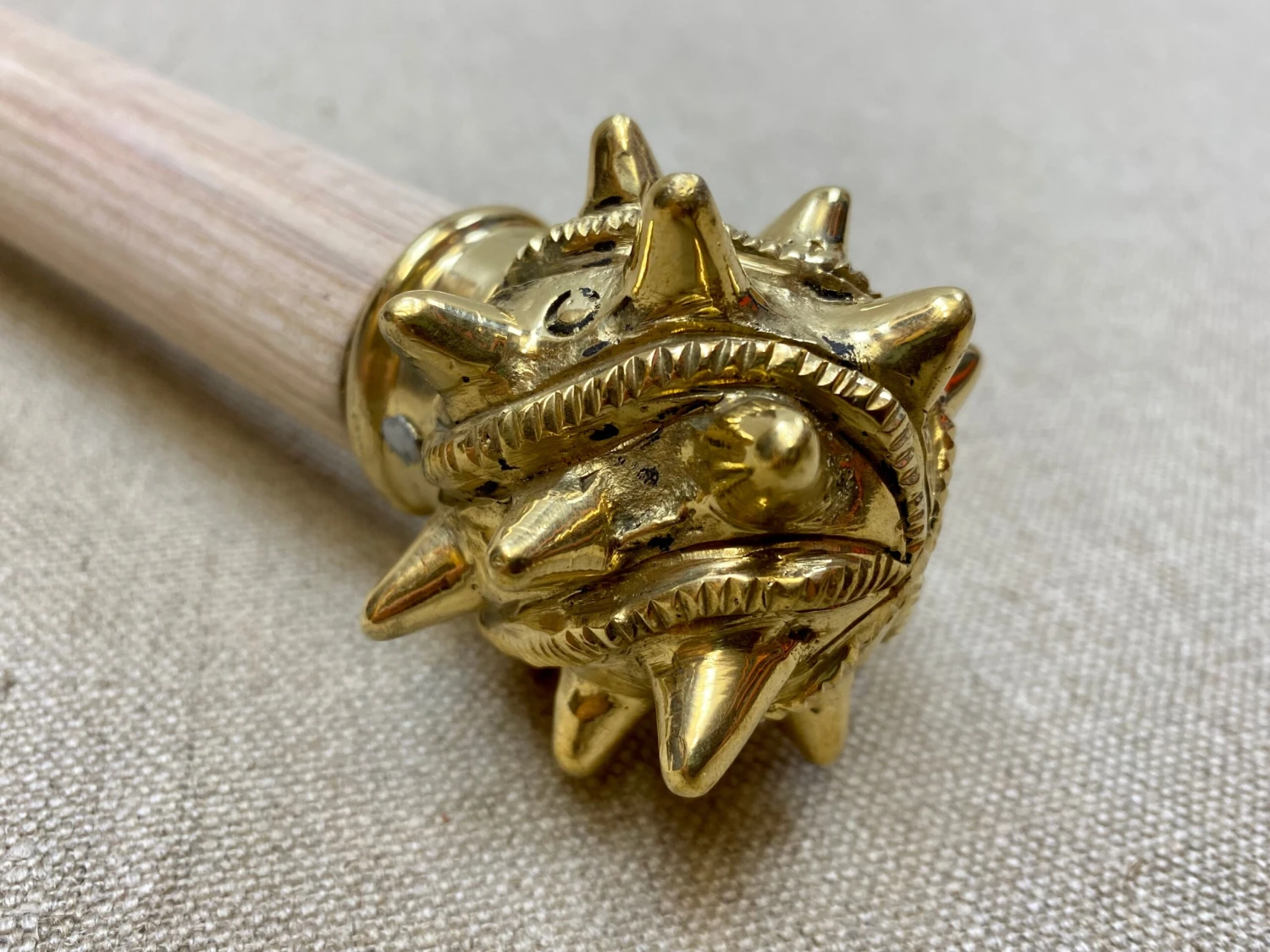 12th-14thC Medieval Brass Mace 3 4 12th-14thC Medieval Brass Mace 3 - Image 2