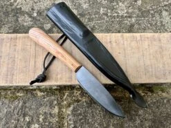 12th-14thC Medieval Peasant's Knife -Tod Cutler Shop MedievalPeasantsEatingKnife withblacksheath