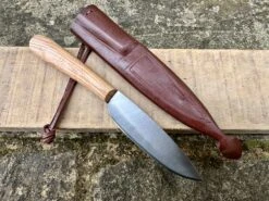 12th-14thC Medieval Peasant's Knife -Tod Cutler Shop MedievalPeasantsEatingKnife withbrownsheath