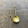 Brass Spoon And Two Tine Fork BUNDLE 2 Brass Spoon And Two Tine Fork BUNDLE -Tod Cutler Shop Spoonandfork