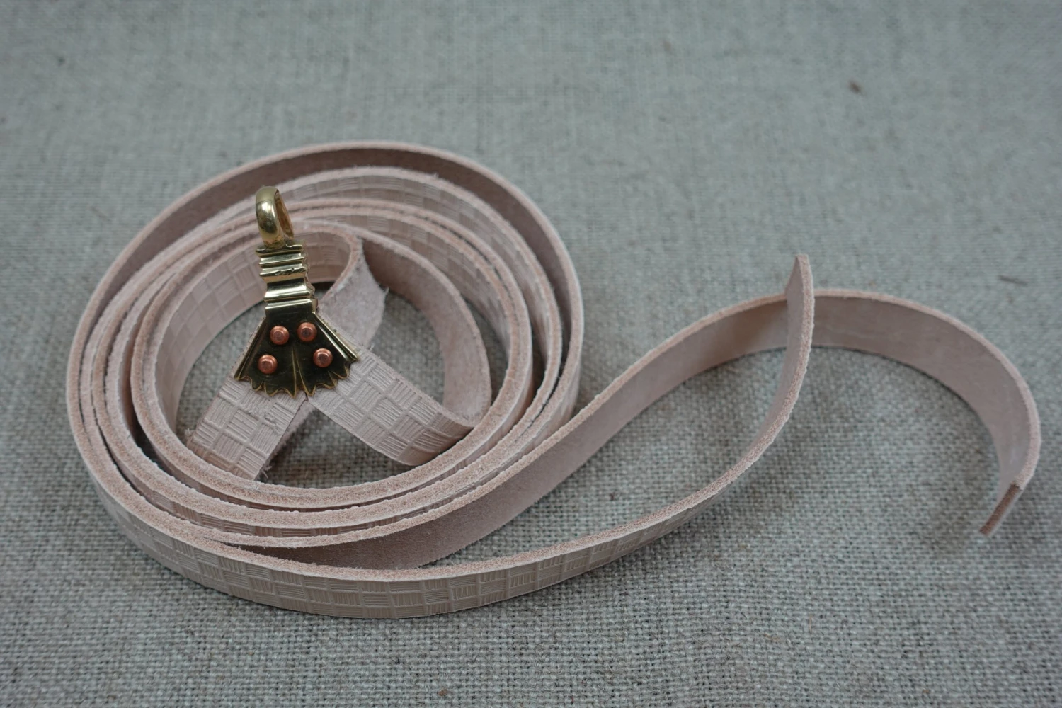 Longsword Belt Set 1 Brass Mounted TC52 4 Longsword Belt Set 1 Brass Mounted TC52 - Image 2