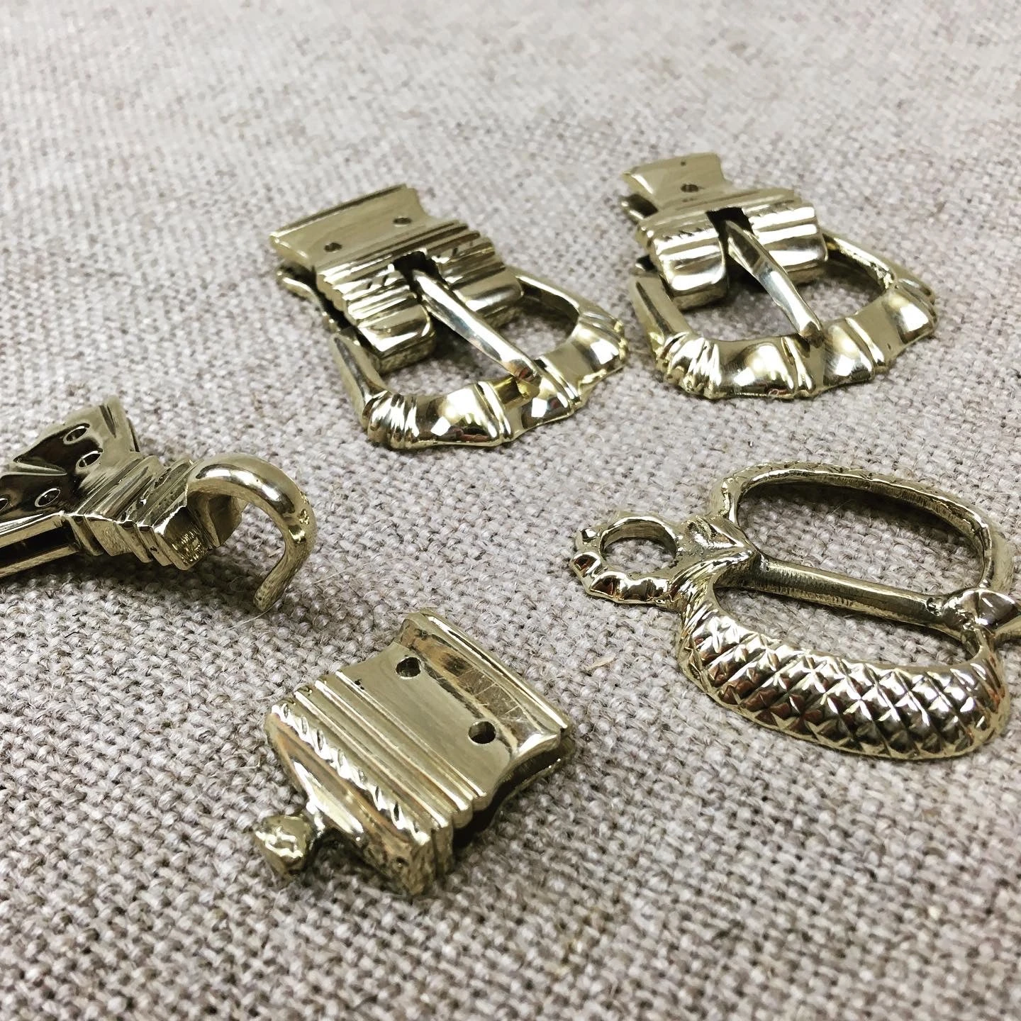 Longsword Belt Set 1 Brass Mounted TC52 8 Longsword Belt Set 1 Brass Mounted TC52 - Image 6