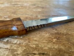 Whittle Tang Dagger -Tod Cutler Shop TC104closeupedgeofblade