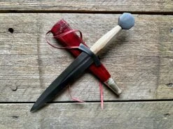 Late 13th Century Quillon Dagger 25 Late 13th Century Quillon Dagger -Tod Cutler Shop TC105Late13thCQuillonwithredscabbard