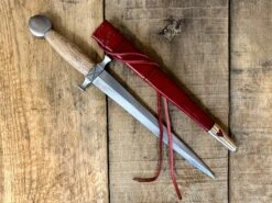 12th Century Quillon Dagger 30 12th Century Quillon Dagger -Tod Cutler Shop TC10612thCQuillon withredscab