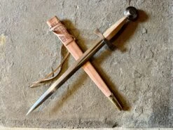14th Century Long Quillon Dagger 26 14th Century Long Quillon Dagger -Tod Cutler Shop TC10714thCLongQuillonwithnaturalscab