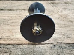 15th Century German Landsknecht Steel Rondel 23 15th Century German Landsknecht Steel Rondel -Tod Cutler Shop TC109GermanSteelRondel viewoftoprondel