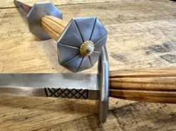 15th Century Medieval Octagonal Rondel 22 15th Century Medieval Octagonal Rondel -Tod Cutler Shop TC111OctagonalRondel closeupofbladeandrondel