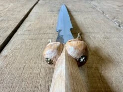 Late 15thC Rothenburg Bollock Dagger 17 Late 15thC Rothenburg Bollock Dagger -Tod Cutler Shop TC120SimpleRothenburgDagger topdownviewofbollocks