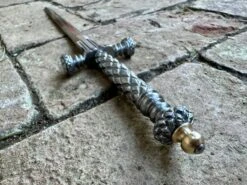 17thC Stibbert Stiletto Dagger 18 17thC Stibbert Stiletto Dagger -Tod Cutler Shop TC122Pineapple viewfromtopdown