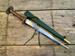 15thC Medieval Rondel Dagger 22 15thC Medieval Rondel Dagger -Tod Cutler Shop TC1Rondel greenscab