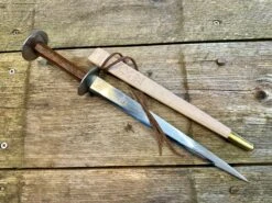 15thC Medieval Rondel Dagger 23 15thC Medieval Rondel Dagger -Tod Cutler Shop TC1Rondel naturalscab