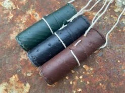 Medieval Leather Needle Case -Tod Cutler Shop TC23Greenbrownblackneedlecase
