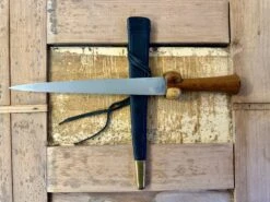 Medieval Low Status Bollock Dagger 14thC - 15thC 17 Medieval Low Status Bollock Dagger 14thC - 15thC -Tod Cutler Shop TC3lowstatusbollockdagger withblackscabbard