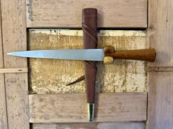 Medieval Low Status Bollock Dagger 14thC - 15thC 18 Medieval Low Status Bollock Dagger 14thC - 15thC -Tod Cutler Shop TC3lowstatusbollockdagger withbrnscabbard