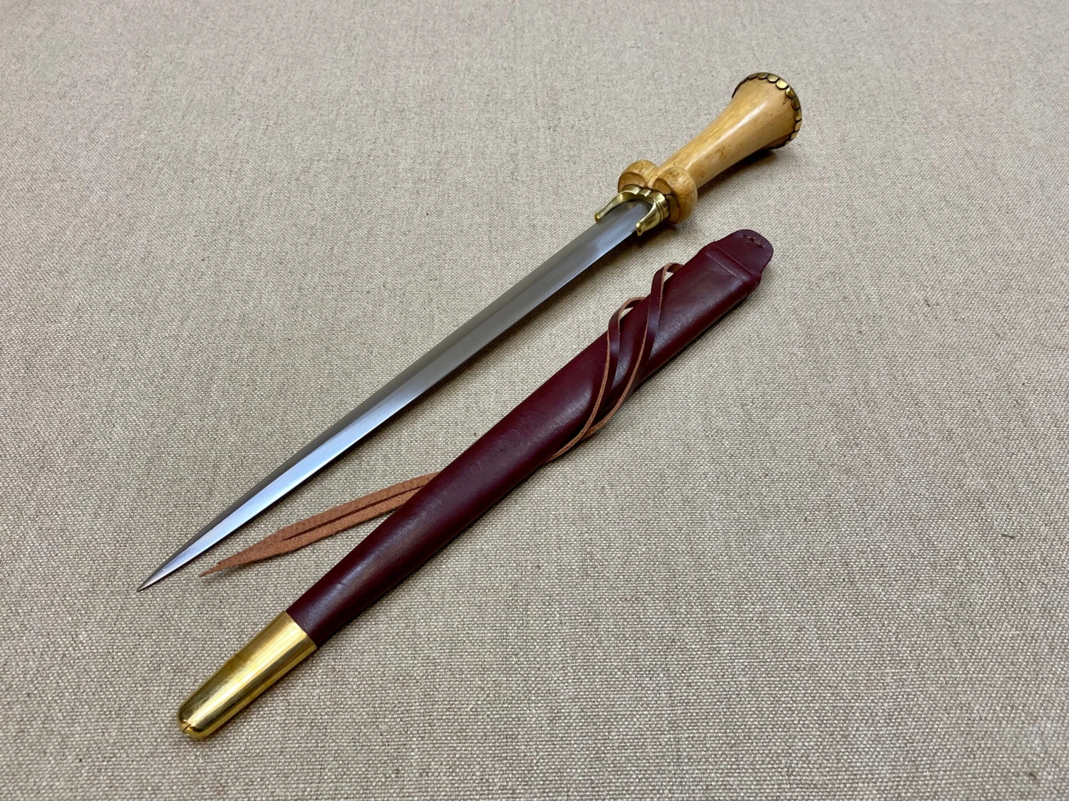 15thC Medieval Mid Status Bollock Dagger 10 15thC Medieval Mid Status Bollock Dagger - Image 8