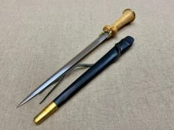 15thC Medieval Mid Status Bollock Dagger 21 15thC Medieval Mid Status Bollock Dagger -Tod Cutler Shop TC4Midstatusbollock 5blk