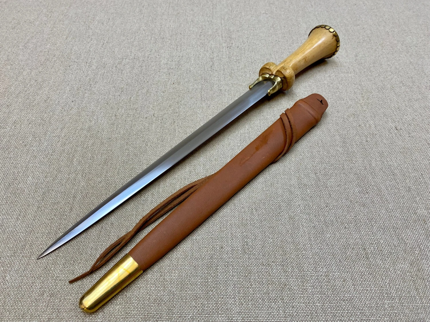 15thC Medieval Mid Status Bollock Dagger 13 15thC Medieval Mid Status Bollock Dagger - Image 11