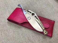 Medieval Brass Folding Knife 14thC - 15thC TCP64 16 Medieval Brass Folding Knife 14thC - 15thC TCP64 -Tod Cutler Shop TC64 Pink