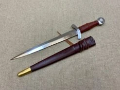 14thC Medieval Quillon Dagger 20 14thC Medieval Quillon Dagger -Tod Cutler Shop TC79red