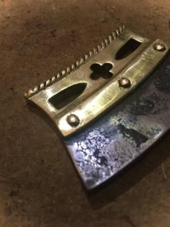 Medieval Strike A Light 13th/14thC Brass And Carbon Steel TC81 -Tod Cutler Shop TC81 Brass Strike a light 3