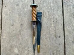 14thC Medieval English Knights Rondel Dagger 21 14thC Medieval English Knights Rondel Dagger -Tod Cutler Shop TC89Knight sRondel withblackscab